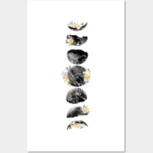 Moon Phases Posters and Art